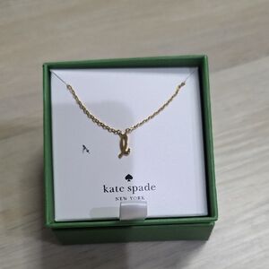 Kate Spade Gold Letter Pendant Necklace
